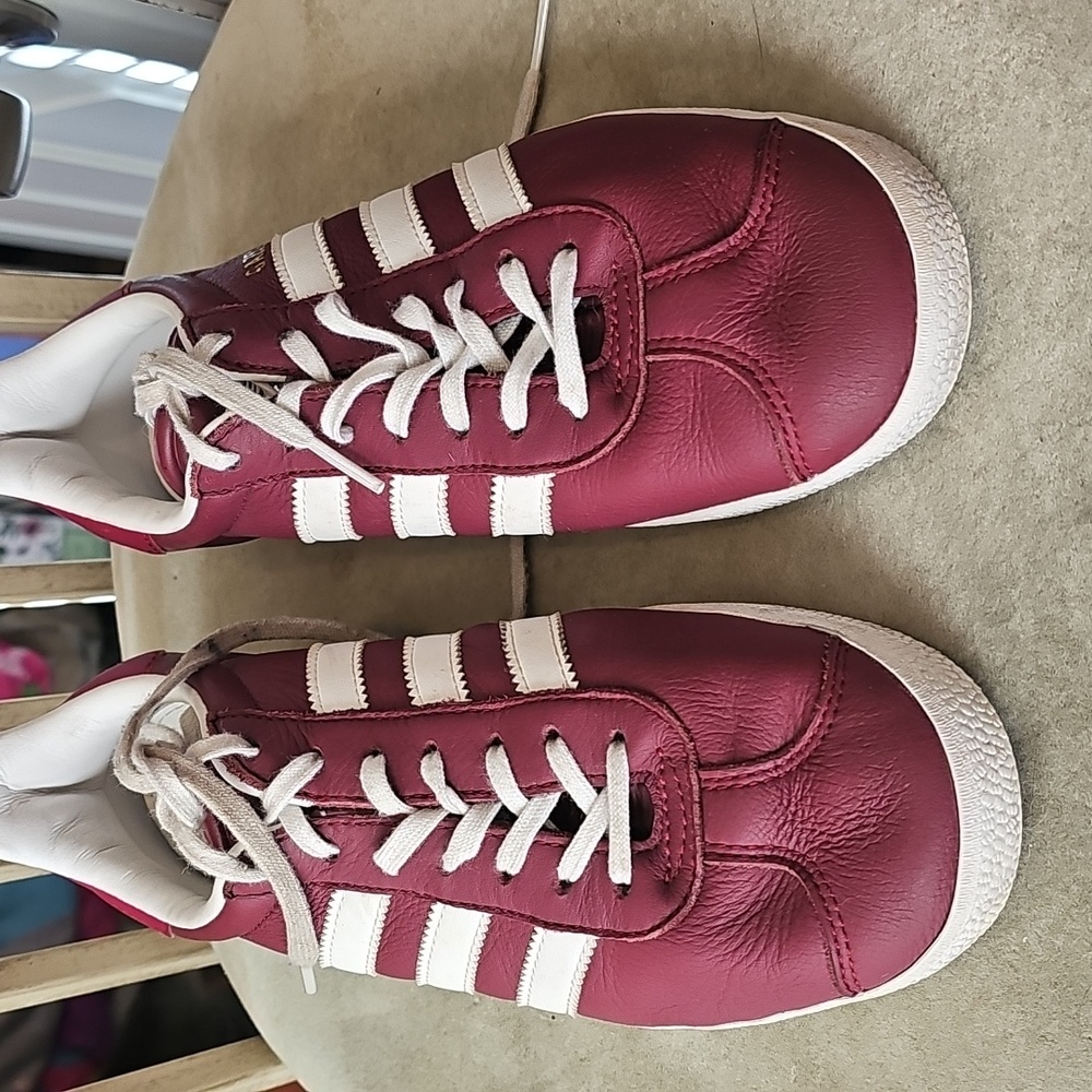 Adidas Gazelle Red and White Classic Sneakers